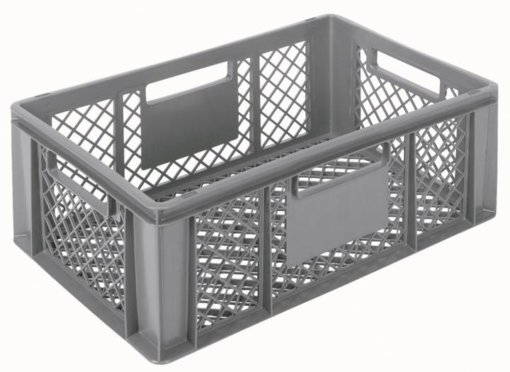 Linum Contenitore grigio 60x40x22cm Base e pareti perforate standard (60 x 40 x 22 cm)