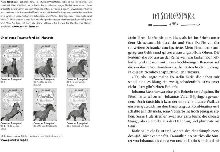 Produktbild Planet Charlottes Traumpferd 6: Durch dick und dünn (Deutsch, Nele Neuhaus, 2019)