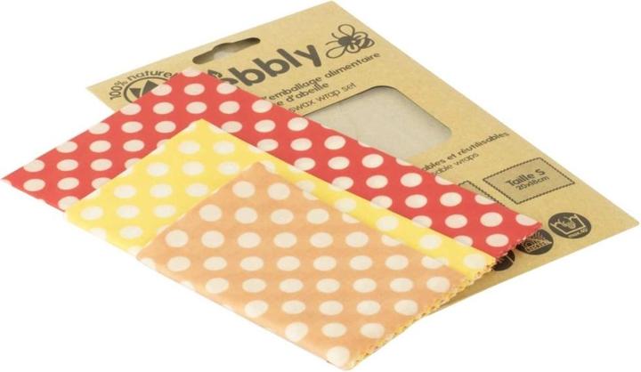 Actual product image Pebbly Beeswax cloths, set of 3, S-M-L (3 x)