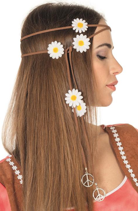 Produktbild Wilbers 60's Peace Hippie Haarband mit Blumen