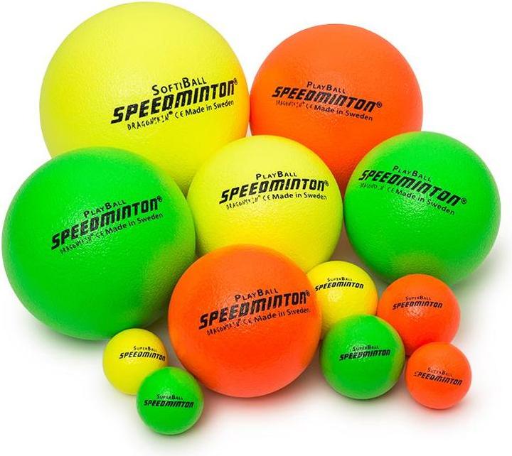 Image du produit Speedminton Dragonskin Balle 12cm, Jaune fluo