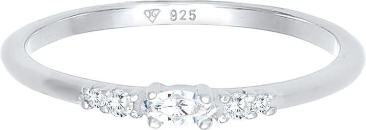 Produktbild Elli Kristall Ring, Verlobungsring (52, 925 Silber)