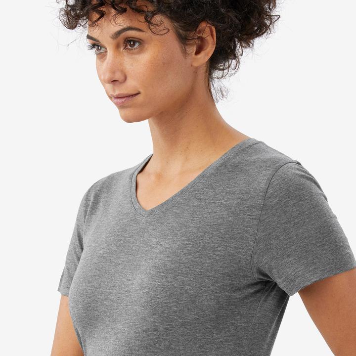 Produktbild Forclaz Merinoshirt Damen kurzarm Lyocell - Merino Fresh grau (M)