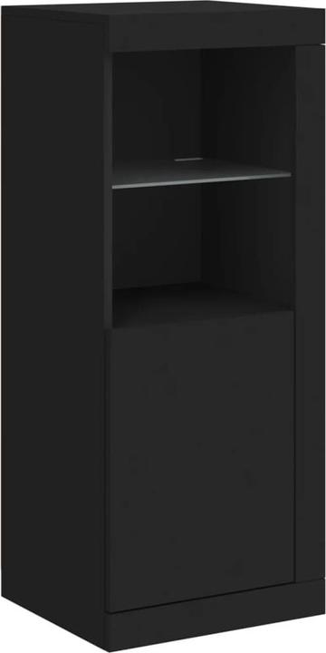 Actual product image VidaXL Sideboards with LED lights 3 pcs. black (142.5 x 37 x 100 cm)