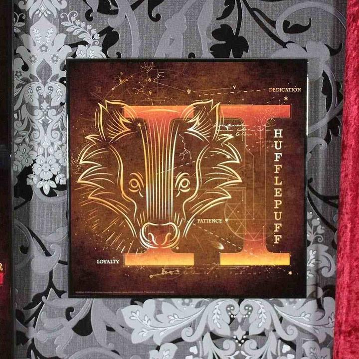 Actual product image Nemesis Now Harry Potter - Hufflepuff Crystal Clear Picture (32 x 32 cm)