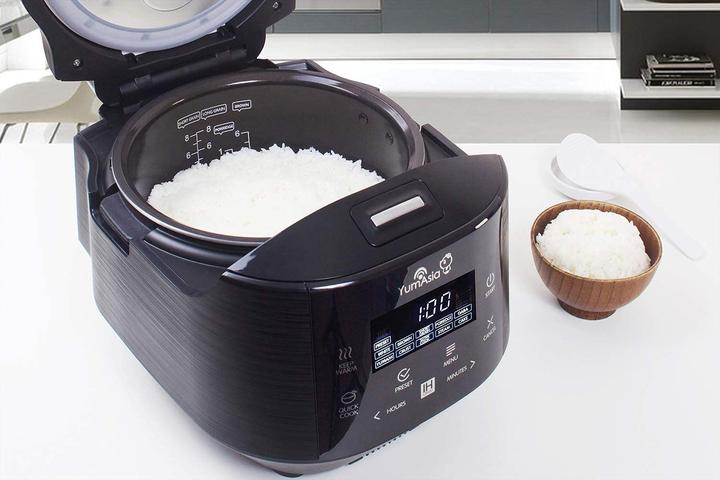 Productafbeelding Yum Asia Bamboe Rijstkoker met Inductieverwarming, Antraciet Zwart
