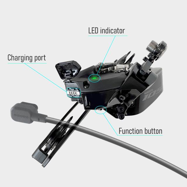 Actual product image Shimano 105 Di2 RD-R7150 (12-speed)