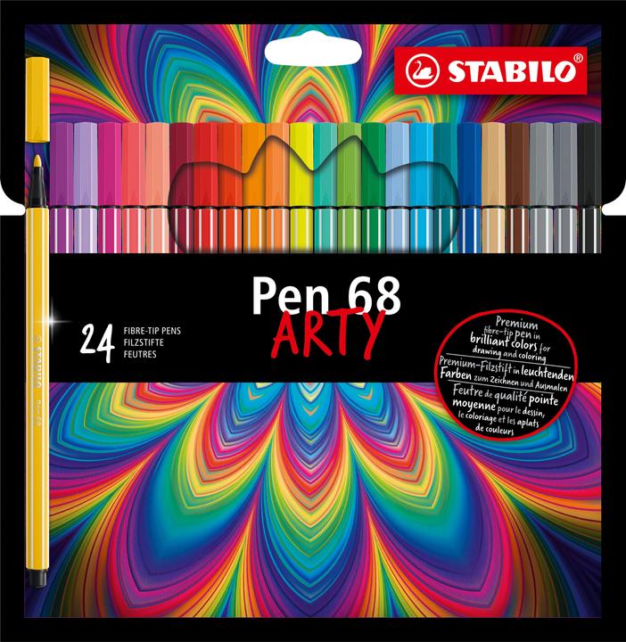Actual product image STABILO Pen 68 Premium felt-tip pen (Multicoloured, 24 x)
