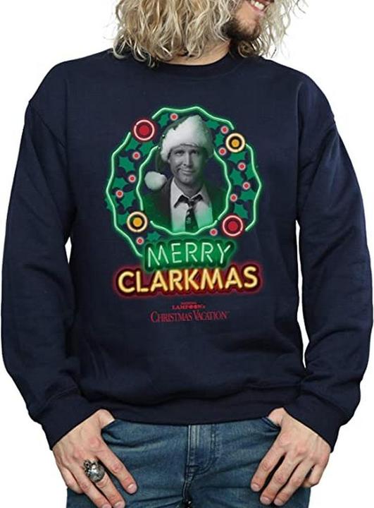Produktbild National Lampoon´s Vacation National Lampoon's Christmas Vacation Greyscale Clarkmas Sweatshirt weihnachtliches Design (XXL)