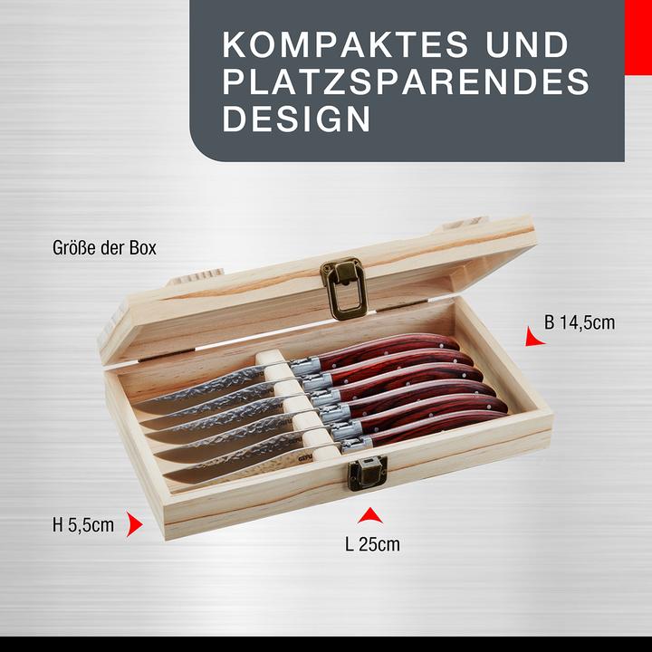 Immagine prodotto GEFU Set di coltelli da bistecca Rancho (6 Pezzo/i, Coltello)