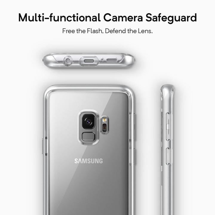 Actual product image Caseology Skyfall Case - Samsung Galaxy S9 Case (Silver) (Samsung Galaxy S9+)