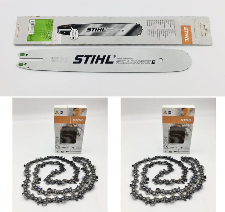 Stihl Führungsschiene Rollomatic E 40cm / 16" - 0.325" - 1,6 mm 30050004713 + 2x Sägekette 36390000062 (40 cm)