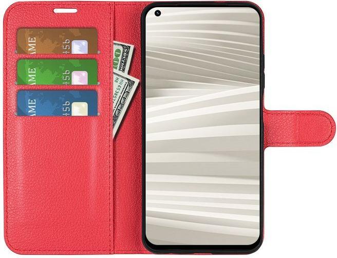 Actual product image MU Classic Litchi Leather Bookcover Series (Realme GT2 Pro)