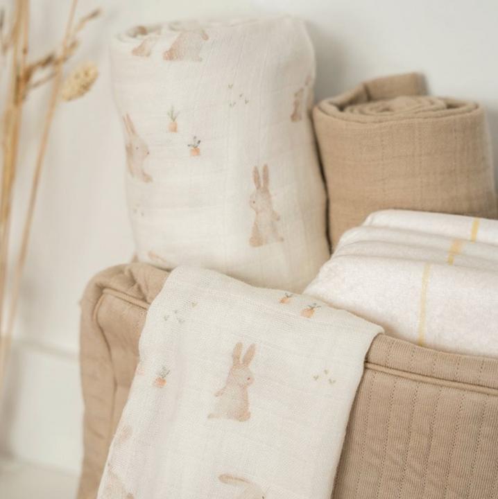 Produktbild Little Dutch Swaddles 70 x 70 muslin Baby Bunny / Beige (70 cm, 70 cm)