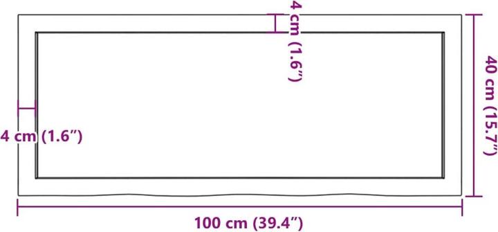 Actual product image VidaXL Emerald (100 x 4 x 40 cm)