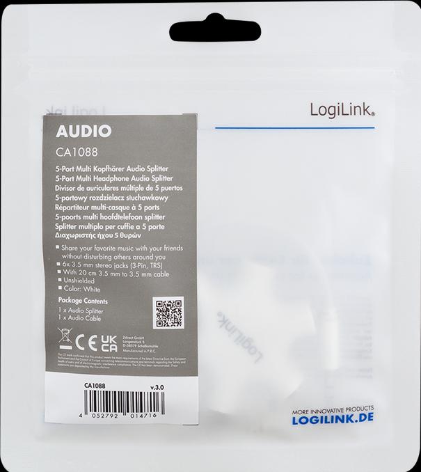 Produktbild LogiLink Audio Splitter (Klinkenadapter)