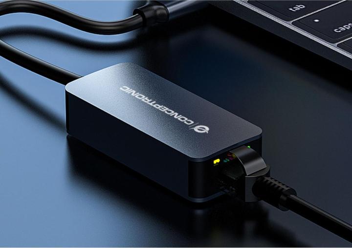 Produktbild Conceptronic Adapter USB-C -> 10/100/1000/2500 (USB-C, RJ45 2.5 Gigabit Ethernet (1x))