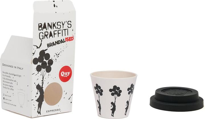 Actual product image Quycup Espresso Cup FLYING BALLOONS GIRL (90 ml, 2 x)