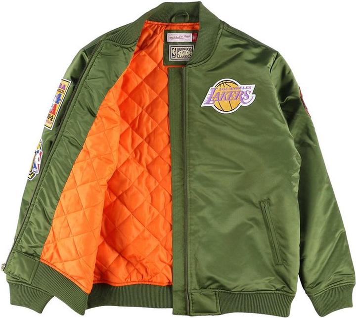 Image du produit Mitchell & Ness NBA Flight Satin - LA Lakers Veste à Bomber - 103809 (L)