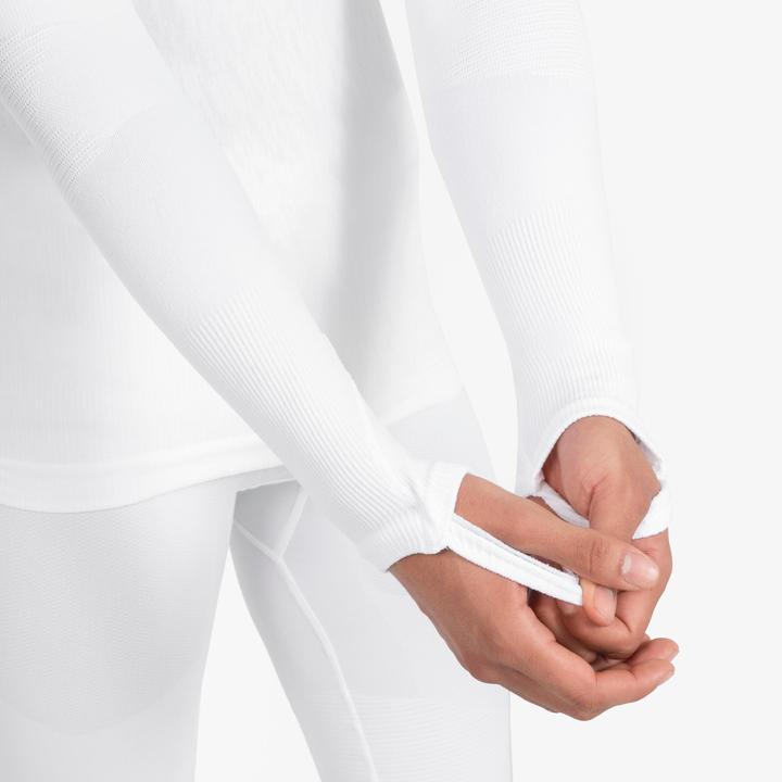 Produktbild Kipsta Damen/Herren Funktionsshirt langarm - Keepdry weiss (L)