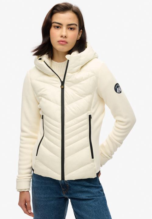Actual product image Superdry Hooded Storm Fleece Jacket - Wit (16)