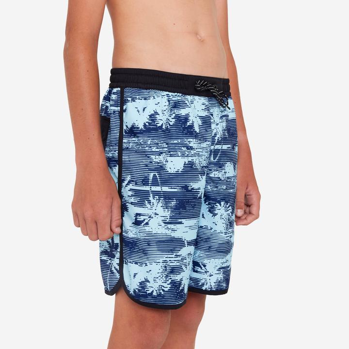 Actual product image Olaian Boardshorts Surfen Jungen 500 View blau (8, 9, 10)