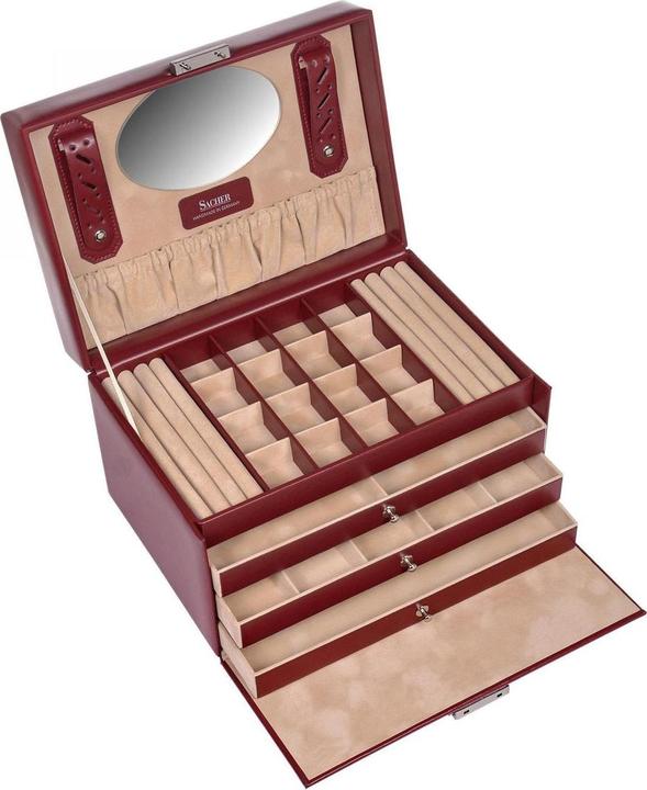 Immagine prodotto Sacher 77.107.015043 - Portagioie Lena nuovo classico in pelle rossa