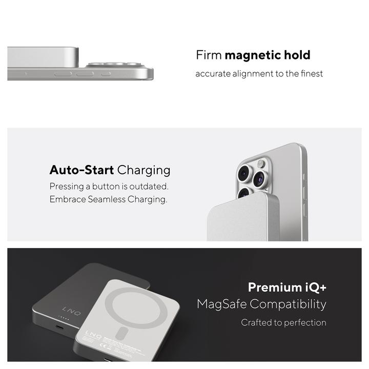 Immagine prodotto LINQ Connects Pro Charge Magnetic (10000 mAh, 18 W, 37 Wh)