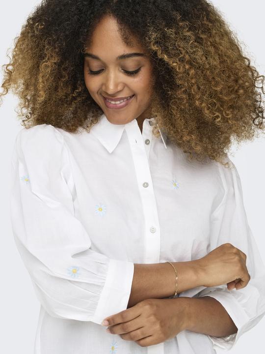Actual product image Only Box fit shirt collar Cuffs with button Voluminous sleeve cut Shirt Shirt Shirt (XL)