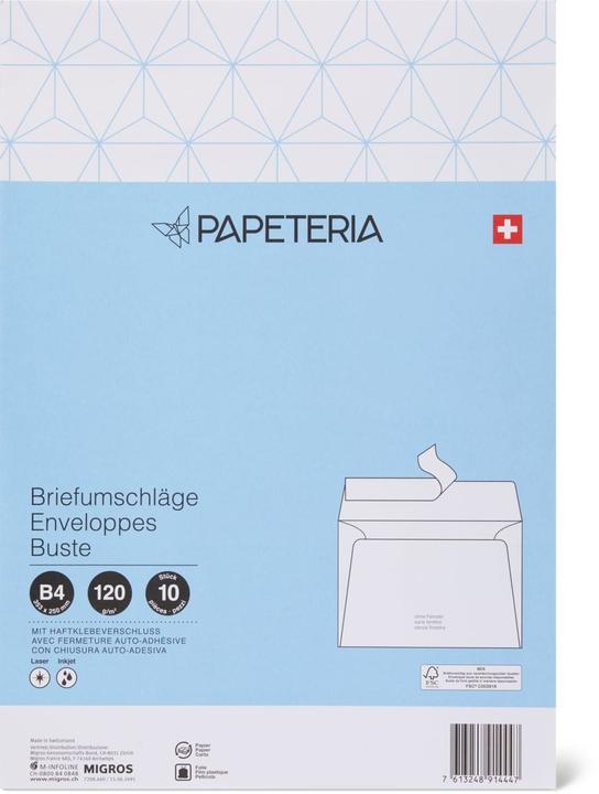 Produktbild Papeteria B4 Briefumschläge (B4, 10 x)
