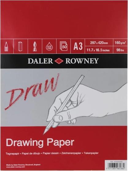 Actual product image Daler-Rowney Drawing Pad Drawing Paper Medium Grain