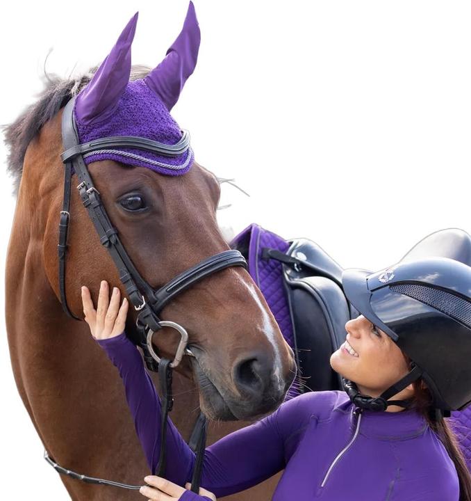 Actual product image Hy Equestrian Crochet Horse Fly Veil