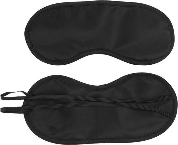 Immagine prodotto JTI Maschera per dormire con cinghie elastiche, nera (Maschera sonno)