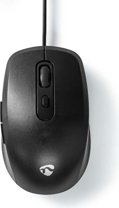 Nedis Mouse | Wired | 1200 / 1800 / 2400 / 3600 dpi | Adjustable DPI | Number of buttons: 6 | Rech (Cable)