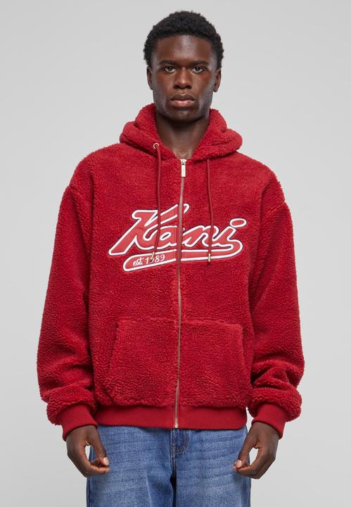 Actual product image Karl Kani KM233-019-2 KK Varsity Teddy Full Zip Hoodie (M)