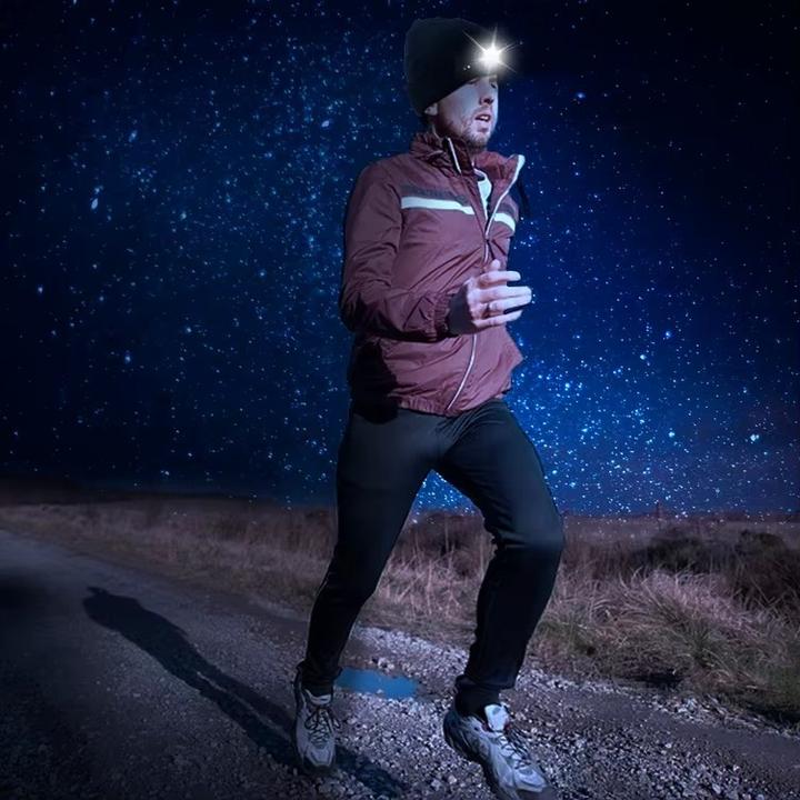 Produktbild Boruit Warme Wintermütze - wiederaufladbares USB-Scheinwerferlicht - 500LM