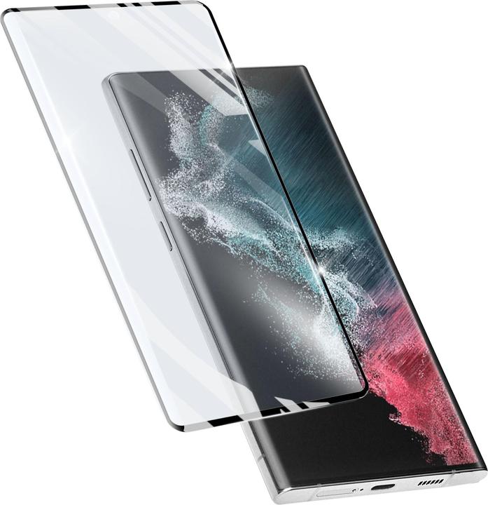 Actual product image Cellularline Impact Glass Curved (1 Piece, Samsung Galaxy S22 Ultra)
