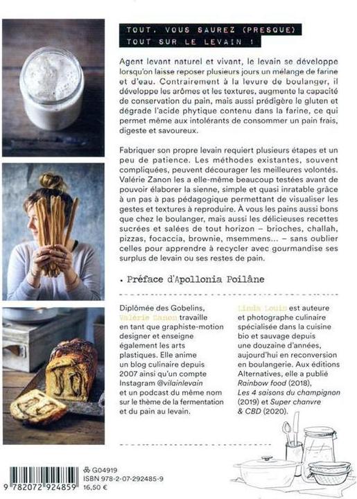 Actual product image Levain : mon guide pas à pas pour l'apprivoiser (French, Zanon Valérie, Louis Linda, 2022)