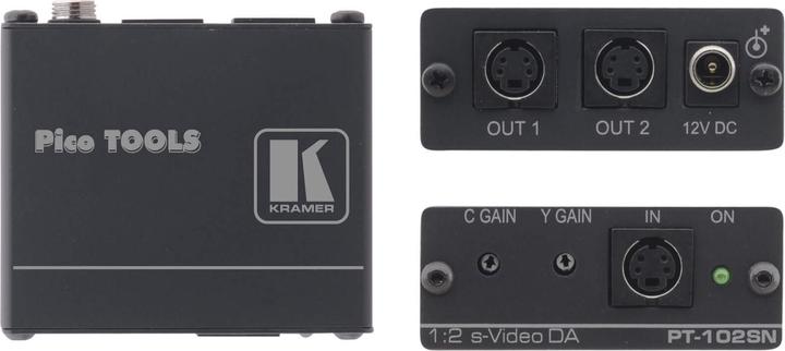 Actual product image PicoTOOLS PT-102SN 1:2 s-Video Distribution Amplifier