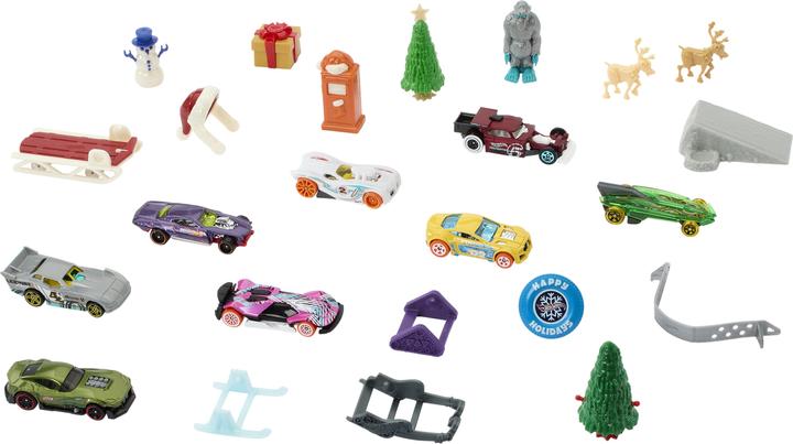 Actual product image Hot Wheels Advent calendar 2024