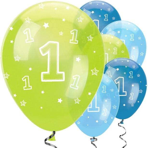 Produktbild Creative Party Ballons Erster Geburtstag Junge (6 x)