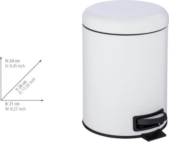 Produktbild Wenko Leman Kosmetikeimer 5,0 l weiss (5 l)