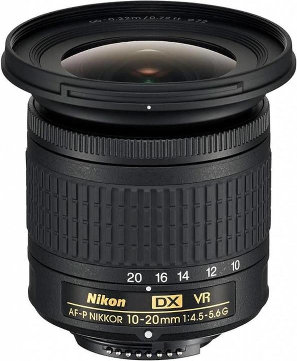 Nikon AF-P Nikkor 10-20mm f/4.5-5.6 DX VR (Nikon F, APS-C / DX)