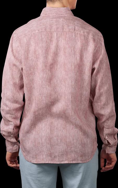 Produktbild Marc O'Polo Kent Collar Shirt Regular Fit Multi/Tall Poppy (S)