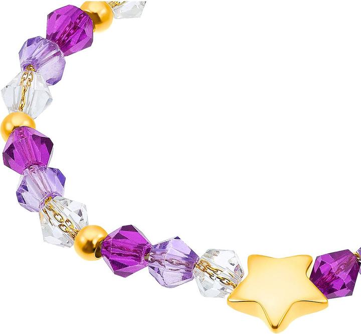 Immagine prodotto Prinzessin Lillifee Gioielli da braccio per ragazze, acciaio inossidabile, pietra preziosa | stella (12 cm, Acciaio inossidabile)