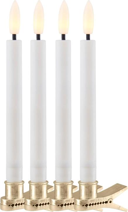 Actual product image Sirius LED tree candle Sille, 4 pieces, White matt (4 x)