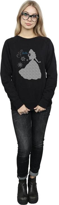 Actual product image Disney Princess Womens/Ladies Belle Christmas Silhouette Sweatshirt (XL)