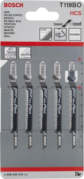 Actual product image Bosch Professional Zubehör T 119 BO Basic for Wood