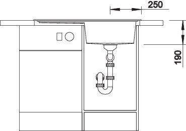 Produktbild Blanco ZENAR 45 S (Einbauspüle, 86 cm, 51 cm)