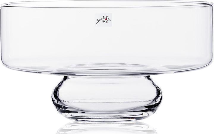 Sandra Rich BASIN glass bowl on foot (25 x 25 x 13 cm)
